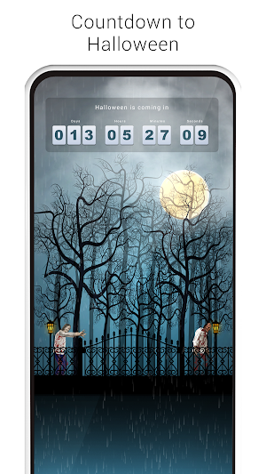 Halloween live wallpapers and countdown Screenshot 1