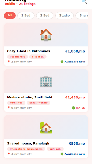 Expal App: Ireland Expat Guide Screenshot 1