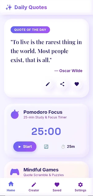 Daily Motivational Quotes Screenshot 0