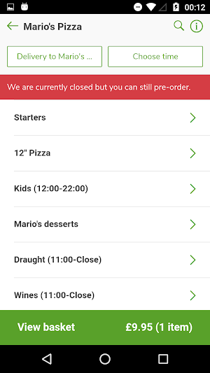 Hendra Holidays – Food & Drink Screenshot 1