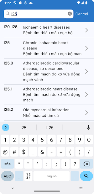 ICD10 Dictionary Screenshot 1