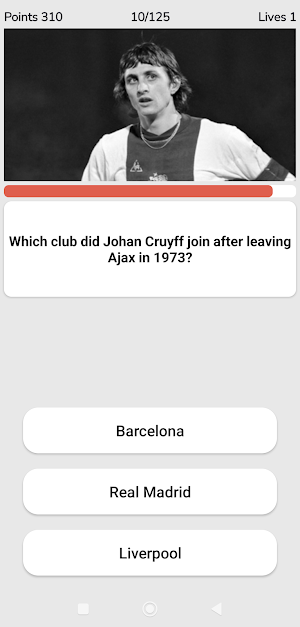 Football Quiz Screenshot 1