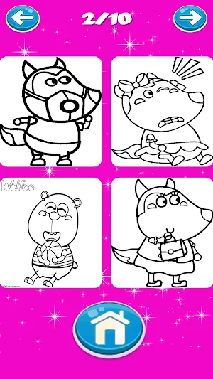 Drawing Wowlfo Coloring Book Screenshot 2
