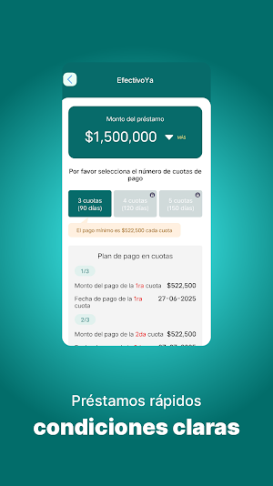 EfectivoYa-Préstamo Confiable Screenshot 2