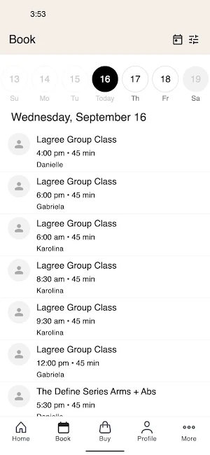 CoreForm Lagree Screenshot 1