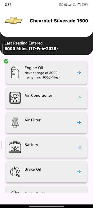 Chevy Silverado Manuals & Logs Screenshot 2