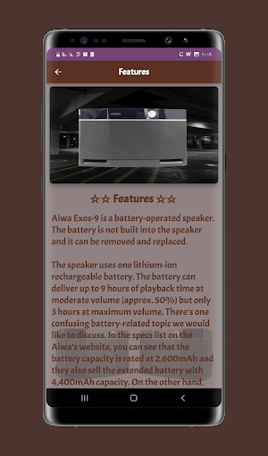 Aiwa Exos-9 Reviews Screenshot 2