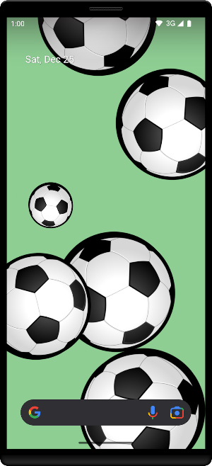 Soccer Balls Live Wallpaper Screenshot 2