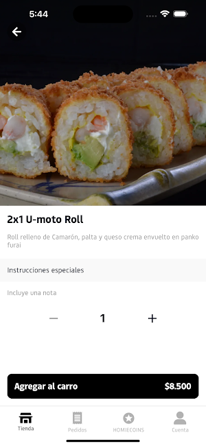 SushiHome App Screenshot 2