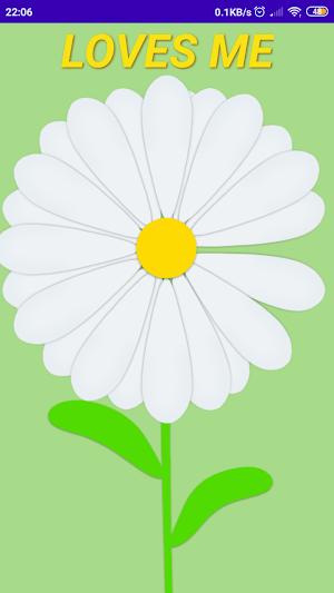 Loves me, loves me not: flower of lover Screenshot 1