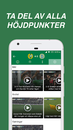 Hammarby Fotboll Live Screenshot 1