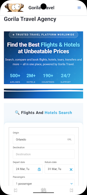 Gorila Travel Screenshot 2