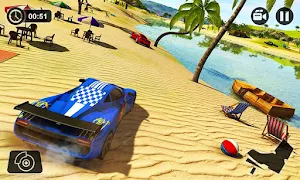 Floating Water Surfer Car Driving - Beach Racing Screenshot 3