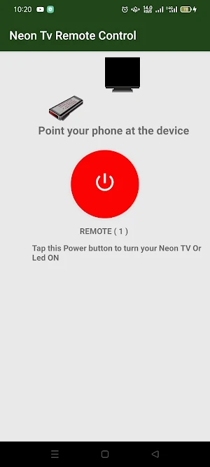 neon tv remote Screenshot 1
