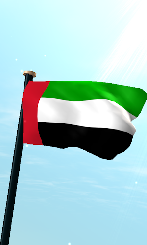 UAE Flag 3D Live Wallpaper Screenshot 0