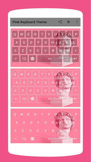 Aesthetic Pink Keyboard Theme Screenshot 0