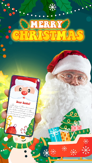 Santa Video Call Greeting Card Screenshot 0