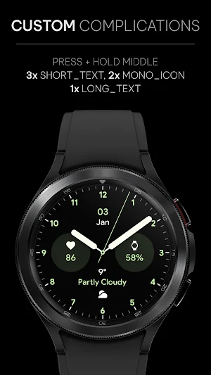 Awf Analog PRO: Watch face Screenshot 3