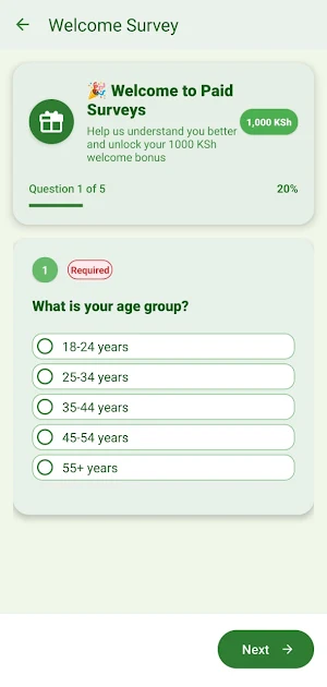 PaidSurveys Earn to Mpesa Screenshot 1