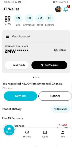 JT Wallet Screenshot 1
