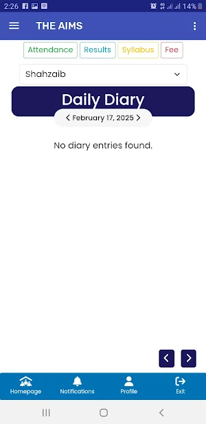 The Aims Smart School Screenshot 3