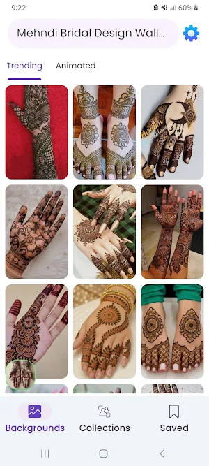 Mehndi Bridal Design Wallpaper Screenshot 0