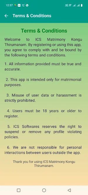 ICS Matrimony Kongu Thirumanam Screenshot 3