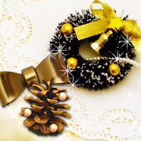 クリスマス壁紙きせかえ　White Noel