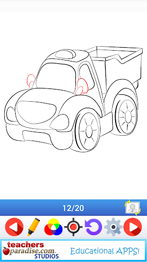 Learn How to Draw Cartoon Cars Screenshot 2