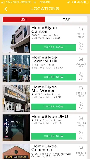 HomeSlyce Pizza Screenshot 1
