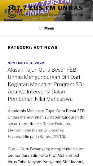 RADIO EBS FM UNHAS Screenshot 3
