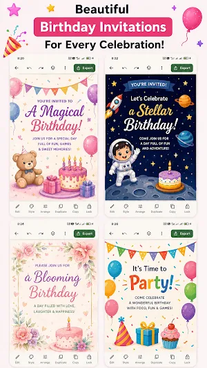 Birthday Invitation Templates Screenshot 1