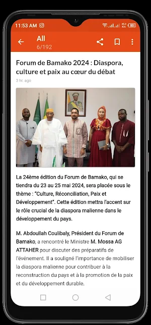 Mali Actualités et infos Screenshot 0