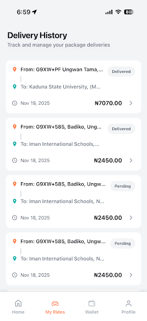 Ryde9ja: Driver Screenshot 3