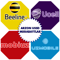 USSD Kodlar Uzmobile,Beeline..