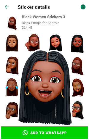 Black Emojis for WhatsApp Screenshot 2