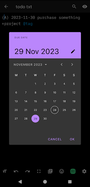 Zettel Notes : Todo.txt Plugin Screenshot 2