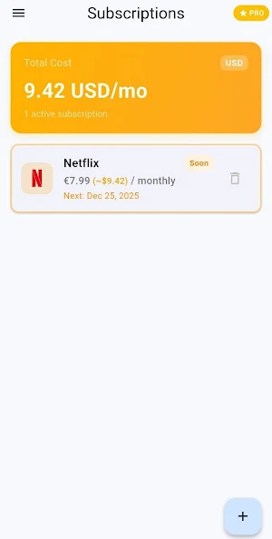 Subscription Alert Screenshot 0