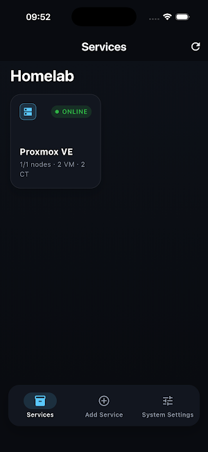 pve client Screenshot 1