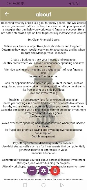 How to Be Rich app Screenshot 2