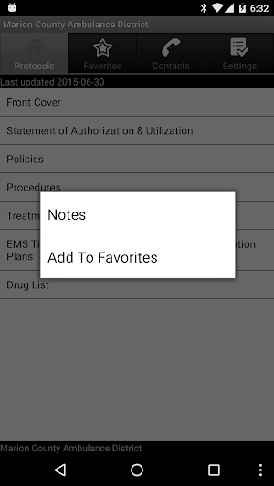 Marion County Ambulance Dist. Screenshot 1