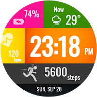 Color Dash Tiles WatchFace