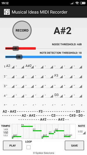Musical Ideas MIDI Recorder Screenshot 2