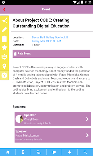 MACUL Events Screenshot 2