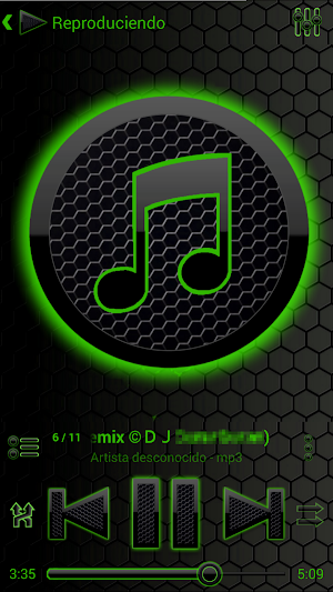 SKIN PLAYERPRO SPACE GREEN BLACK Screenshot 0