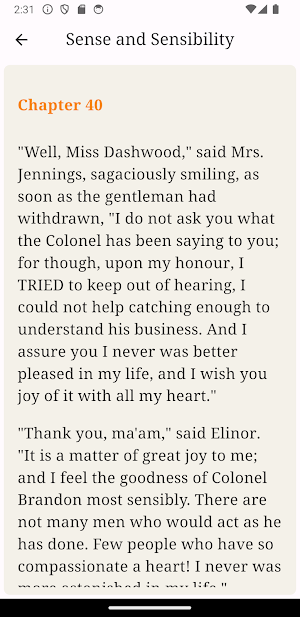 Sense and Sensibility Screenshot 1