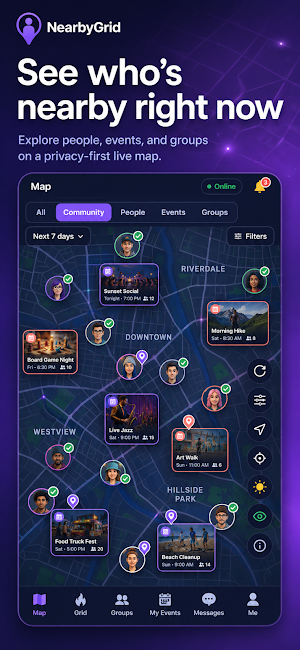 NearbyGrid: Meet People Nearby Screenshot 0