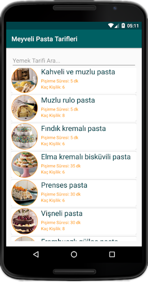 İnternetsiz Meyveli Pasta Tarifleri Screenshot 2
