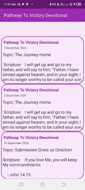 Pathway to Victory Devotional Screenshot 3