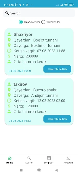 Hamroh taxi screenshot 3
